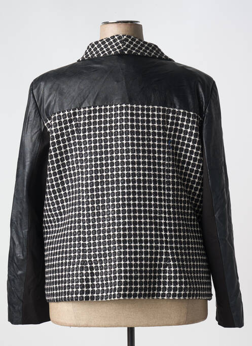 Veste simili cuir noir FRED SABATIER pour femme