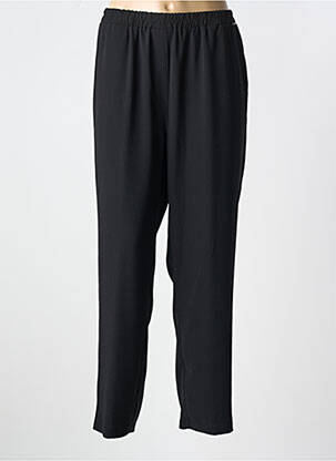 Pantalon droit tissage crêpe taille normale noir FRED SABATIER femme