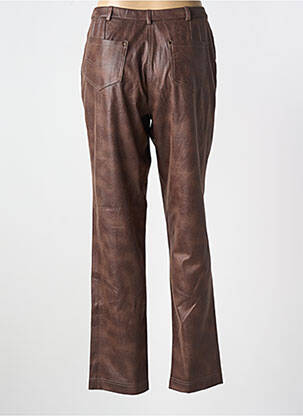 Pantalon slim stretch taille normale marron GUY DUBOUIS femme
