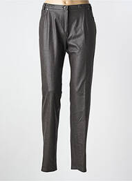 Pantalon slim taille normale taille normale marron MERI & ESCA femme