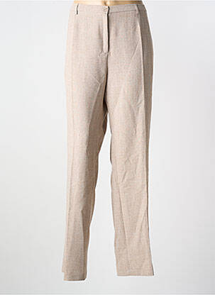 Pantalon droit taille élastique taille normale beige GUY DUBOUIS femme
