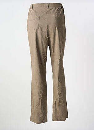 Pantalon slim taille élastique taille normale marron TELMAIL femme