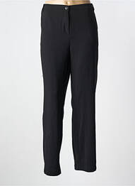 Pantalon droit tissage crêpe taille normale noir FRED SABATIER femme
