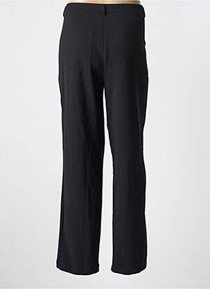 Pantalon droit tissage crêpe taille normale noir FRED SABATIER femme