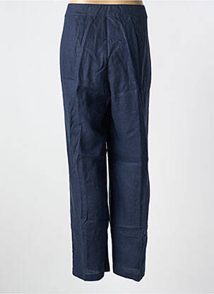 Pantalon droit tissage crêpe taille normale bleu FRED SABATIER femme