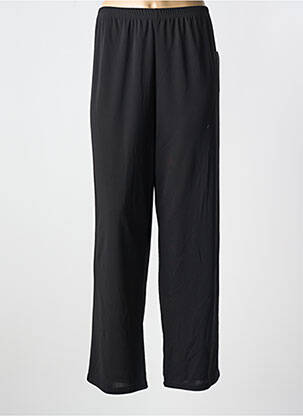 Pantalon droit tissage crêpe taille normale noir WEEK END A PARIS femme