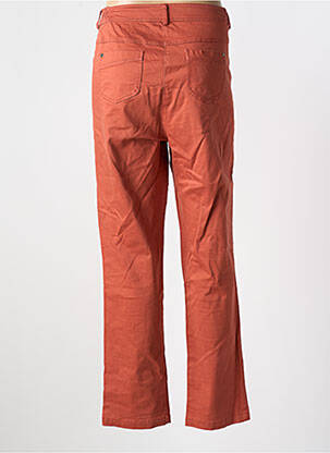 Pantalon slim tissage popeline taille normale orange AGATHE & LOUISE femme