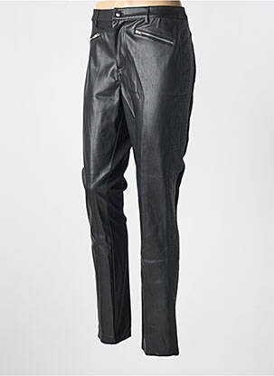 Pantalon slim taille normale taille normale noir JULIE GUERLANDE femme