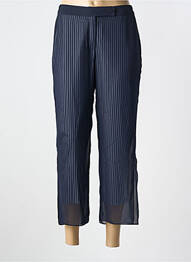 Pantalon 7/8 taille à pinces taille normale bleu MERI & ESCA femme