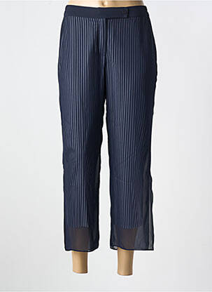 Pantalon 7/8 taille à pinces taille normale bleu MERI & ESCA femme