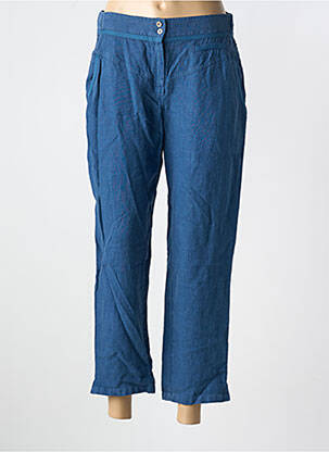 Pantalon 7/8 taille élastique taille normale bleu MERI & ESCA femme