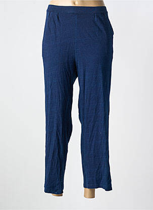 Pantalon 7/8 stretch taille normale bleu L'ATELIER D'ANNA femme