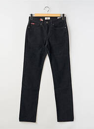 Pantalon droit tissage velours taille normale noir LEE COOPER homme