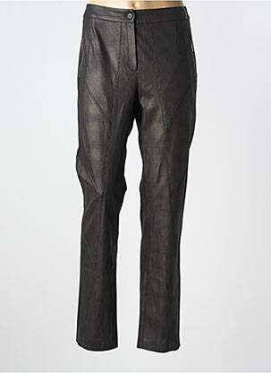 Pantalon slim marron JEAN DELFIN pour femme