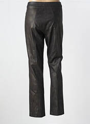 Pantalon slim marron JEAN DELFIN pour femme seconde vue