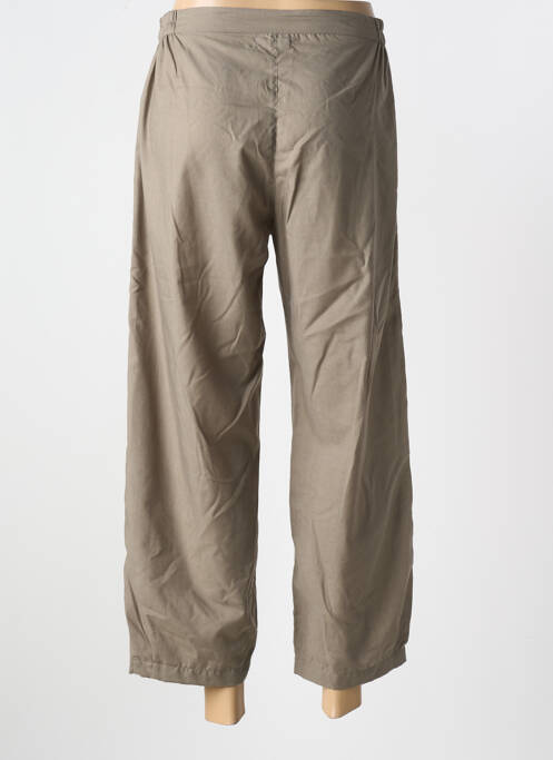 Pantalon 7/8 tissage popeline taille normale gris AGATHE & LOUISE femme
