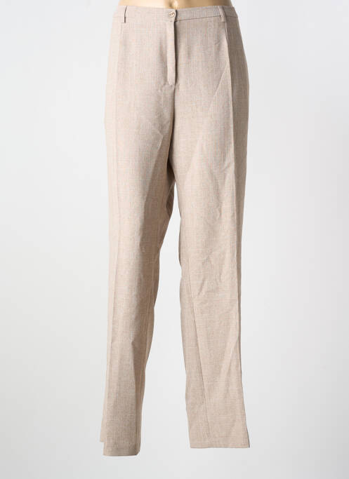 Pantalon droit beige GUY DUBOUIS pour femme