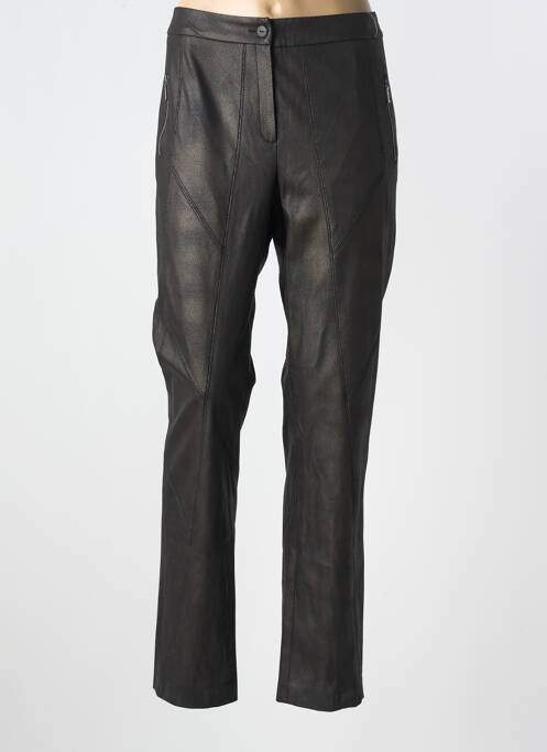 Pantalon slim marron JEAN DELFIN pour femme