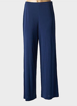 Pantalon flare taille à pinces taille haute bleu SURKANA femme