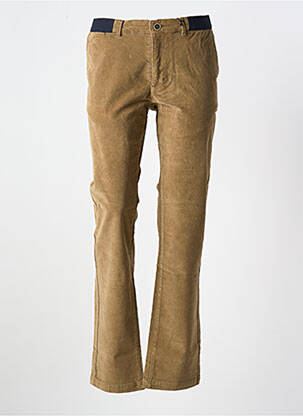 Pantalon chino stretch taille normale marron COFOX homme