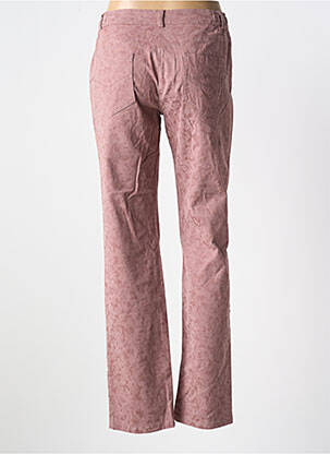 Jeans coupe droite stretch taille normale rose EL INTERNATIONALE femme