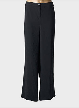 Pantalon droit tissage crêpe taille normale noir JEAN DELFIN femme