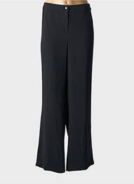 Pantalon droit tissage crêpe taille normale noir JEAN DELFIN femme