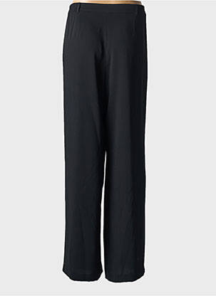 Pantalon droit tissage crêpe taille normale noir JEAN DELFIN femme