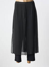 Pantalon 7/8 taille élastique taille normale noir MERI & ESCA femme