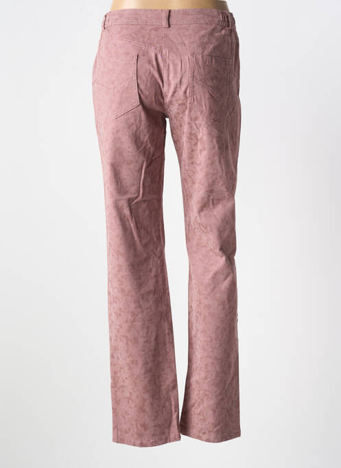 Jeans coupe droite stretch taille normale rose EL INTERNATIONALE femme