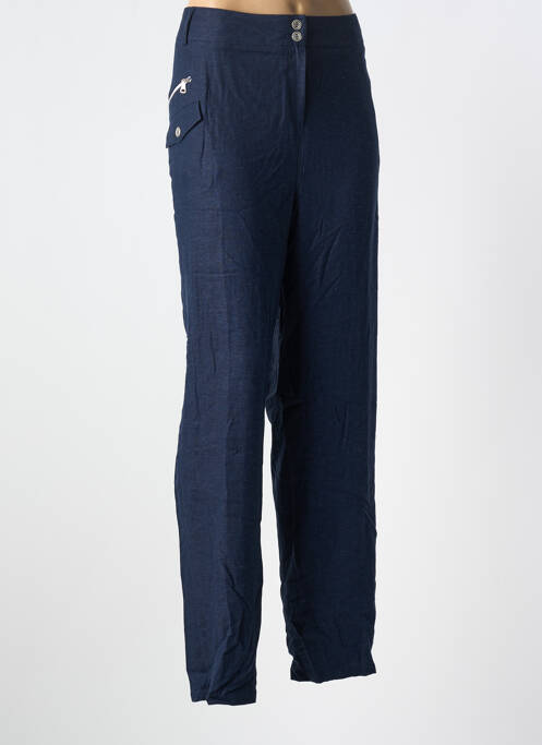 Pantalon droit bleu IMPULSION pour femme