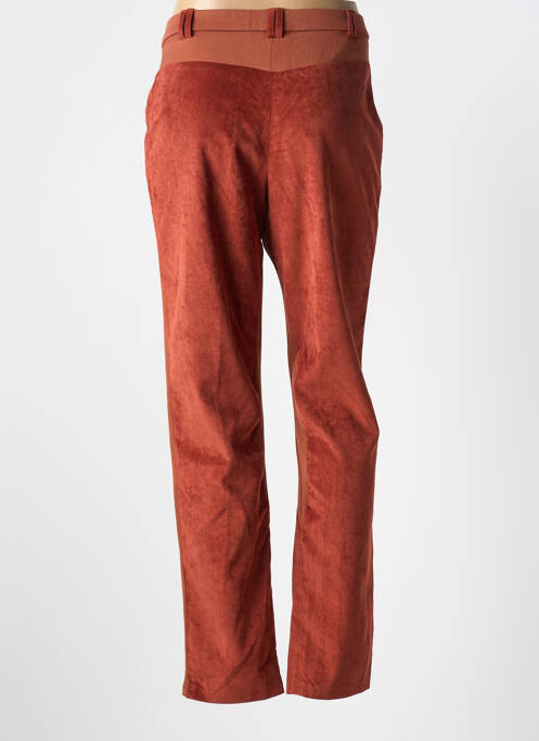 Pantalon droit orange MERI & ESCA pour femme