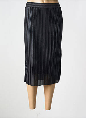 Jupe mi-longue coupe droite noir GUY DUBOUIS femme