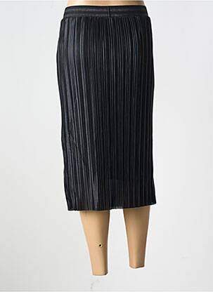 Jupe mi-longue coupe droite noir GUY DUBOUIS femme