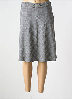 Jupe mi-longue coupe évasée gris MERI & ESCA femme