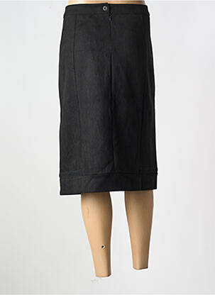 Jupe mi-longue stretch noir FRED SABATIER femme