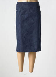 Jupe mi-longue taille à pinces bleu PLURIELLES femme