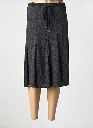 Jupe mi-longue coupe évasée gris NIKI MODE femme