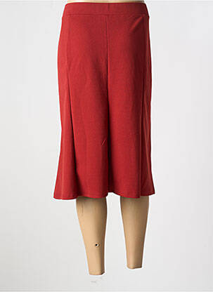 Jupe mi-longue stretch orange GUY DUBOUIS femme