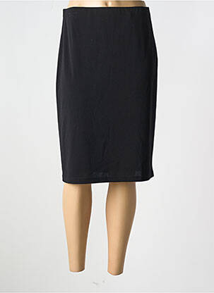 Jupe mi-longue coupe droite noir GUY DUBOUIS femme