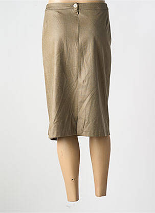 Jupe mi-longue coupe droite vert JEAN DELFIN femme