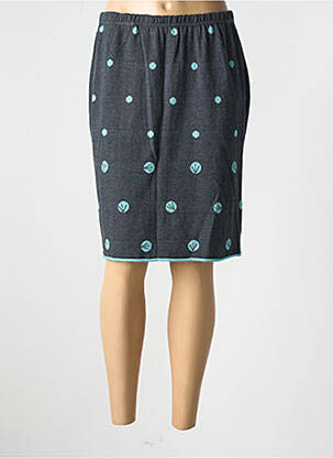 Jupe mi-longue coupe droite gris TELMAIL femme