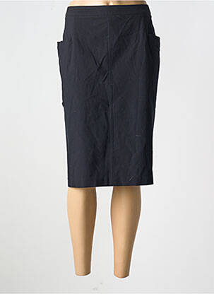 Jupe mi-longue taille haute bleu TELMAIL femme