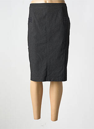 Jupe mi-longue taille à pinces gris TELMAIL femme