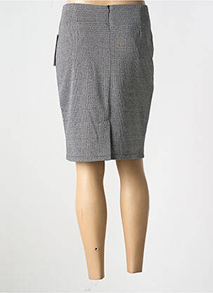 Jupe mi-longue taille à pinces noir PLURIELLES femme
