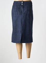 Jupe mi-longue bleu PLURIELLES pour femme seconde vue