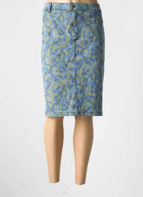 Jupe mi-longue bleu CONCEPT K pour femme