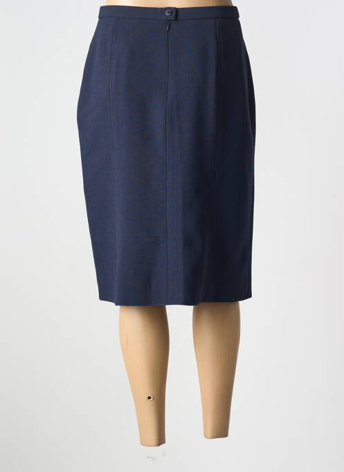 Jupe mi-longue bleu GUY DUBOUIS pour femme