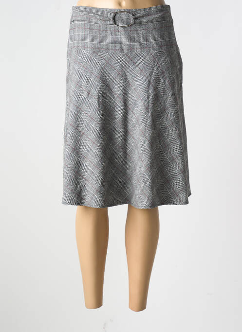 Jupe mi-longue gris MERI & ESCA pour femme