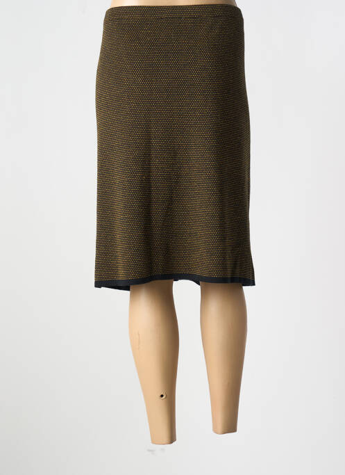 Jupe mi-longue jaune PLURIELLES pour femme